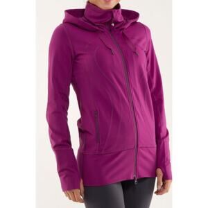 Lululemon Stride Jacket Hoodie Woman Size 2/Dew Berry